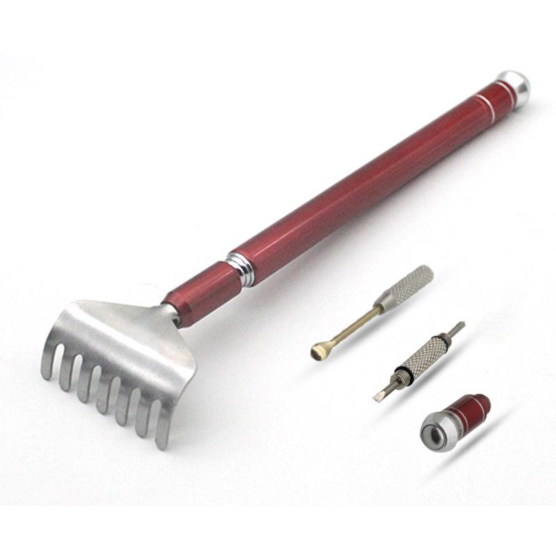 新款便携痒痒挠不求人全合金伸缩抓痒耙带耳勺抓痒器老年人