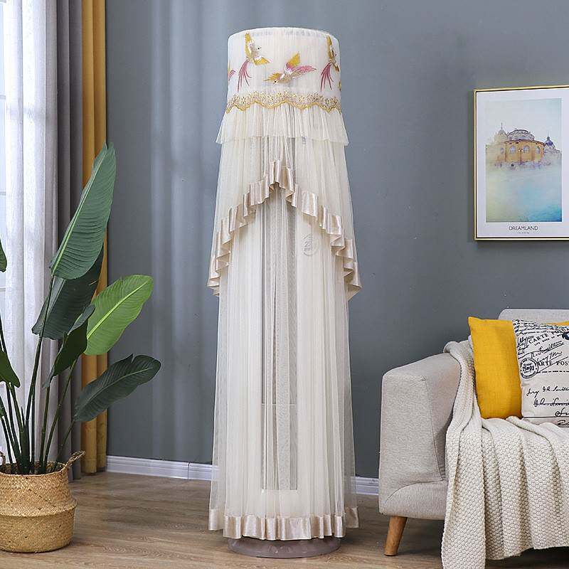 空调防尘罩立式2024新款通用圆柱圆形格力美的客厅大3p匹柜机套罩