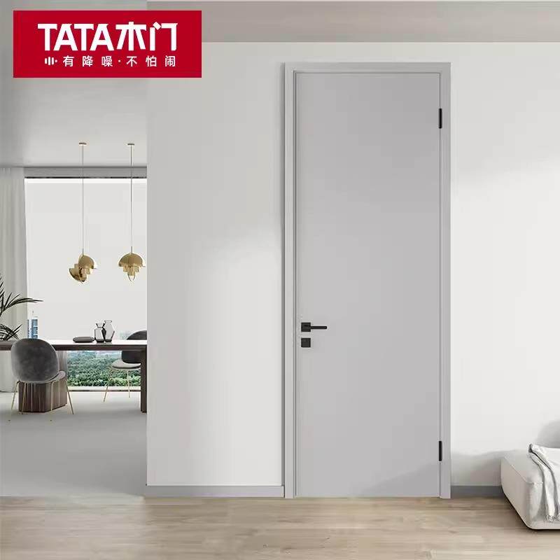 TATA木门 官方定制室内卧室门套装木门家用隔音门房间门Z001免漆图片