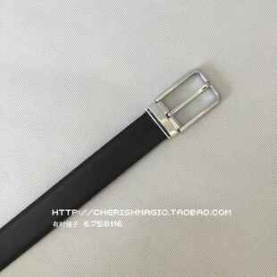 百搭腰扣腰带 青年皮裤 高档男士 磨砂平子带商务正装