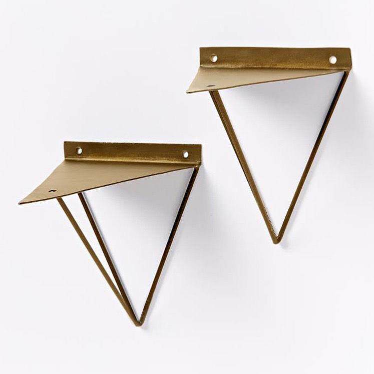 厂家直供创意墙上壁挂装饰铁艺三角支架 层板置物架托架