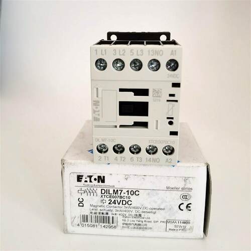 伊顿直流接触器DILM7-10CDILM7-10CDC24V现货