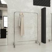 带轮挂衣架家用卧室晾晒衣帽架 货架男女装 服装 店展示架移动落地式