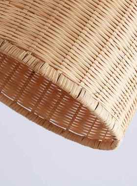 四川重庆中式餐厅灯田园竹子灯茶室楼梯间吧台橱窗灯创意藤艺吊灯