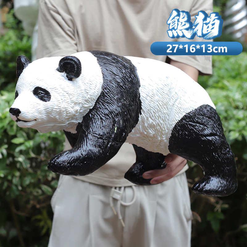 大号仿真森林野生动物大象狮子老虎软胶儿童益智认知模型玩具批发