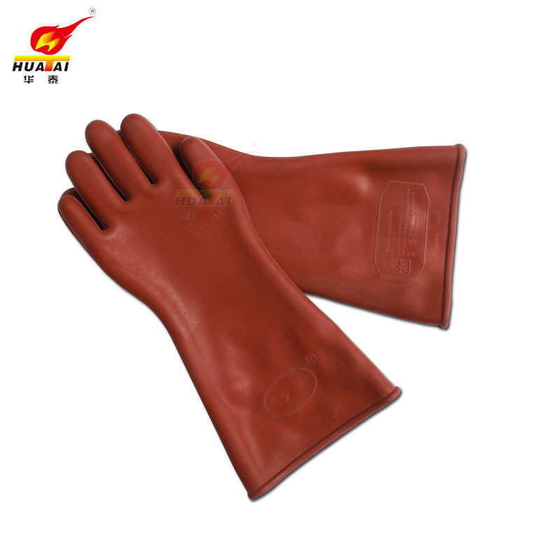 手套款绝缘劳保手套华泰薄电工电力 绝缘手套12kv 橡胶牌安全绝缘