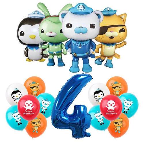 Octonauts Birthday Party Decoration Kids Toy Aluminum Foil B