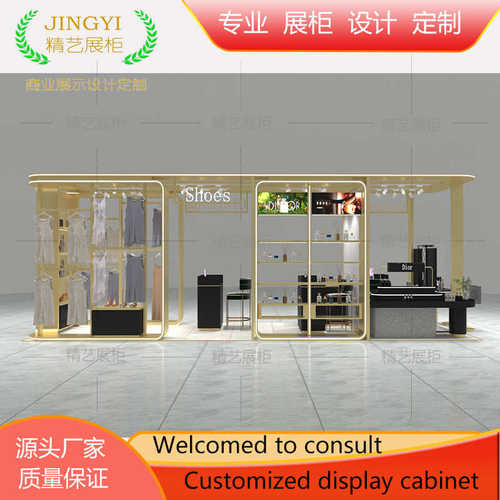 定制商场中岛皮具包包展示架烤漆五金铁艺展架多径点位服装饰品柜