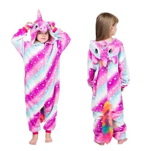 Girls Clothes Kids Unicorn Pajamas Cartoon Animal Kigurumi O