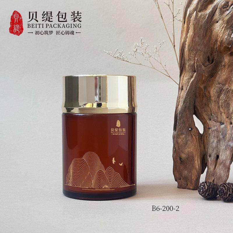 鱼油软胶囊保健品瓶 人参瓶 透明石斛粉包装亚克力瓶瓶子