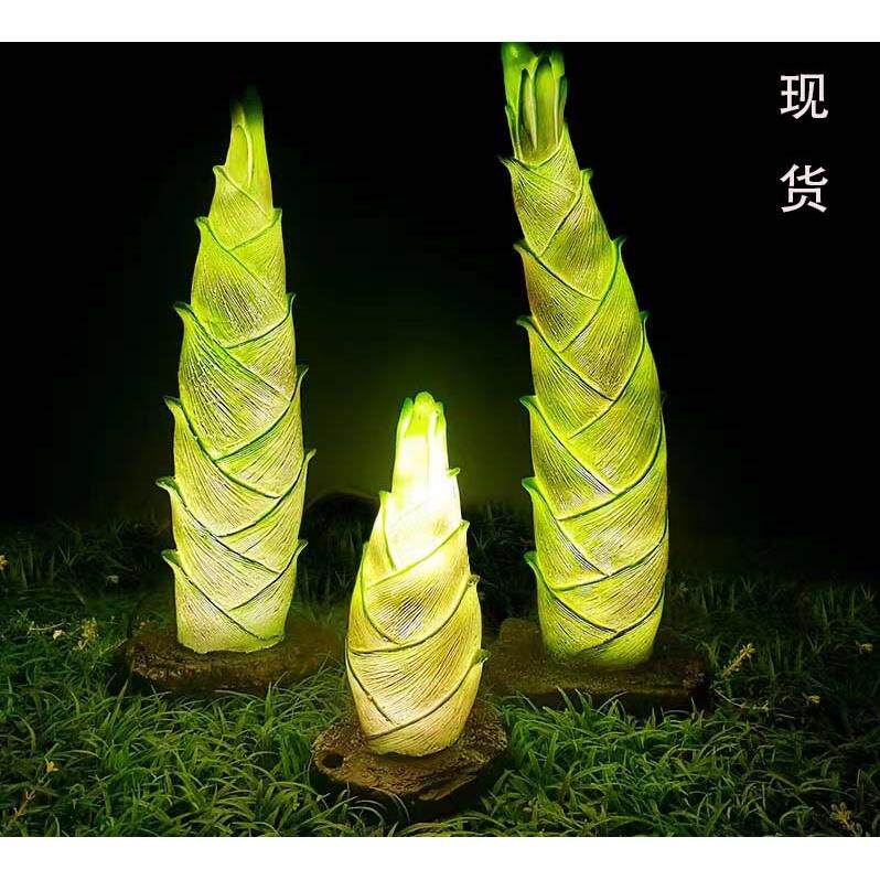 彷真发光竹子灯庭院装饰草坪灯园林风景区亮化竹笋灯户外防水景观