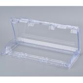 高档86型三位盖插座防防水三联开盒关溅盒卫生间浴室面板带锁保护