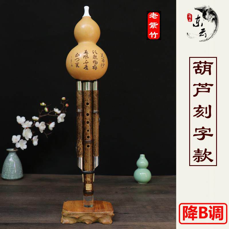 新款/云南东云葫芦乐器专卖初老学演奏可拆紫竹降B调/C调丝/小dF/
