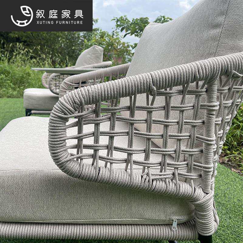 简约外手工编织藤露22-6-14-椅藤编茶几椅别子室外花园庭院墅天休