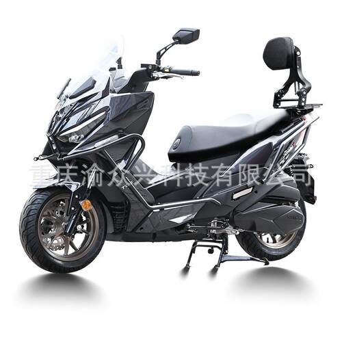 适用光阳H150折叠靠背X150司机乘客伸缩型靠椅踏板车护腰靠垫改装