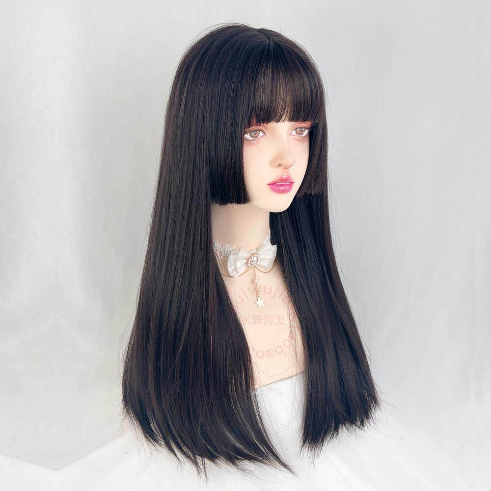 公主切假发全头套女黑长直lolita日系汉服发型姬发式水母头二次元