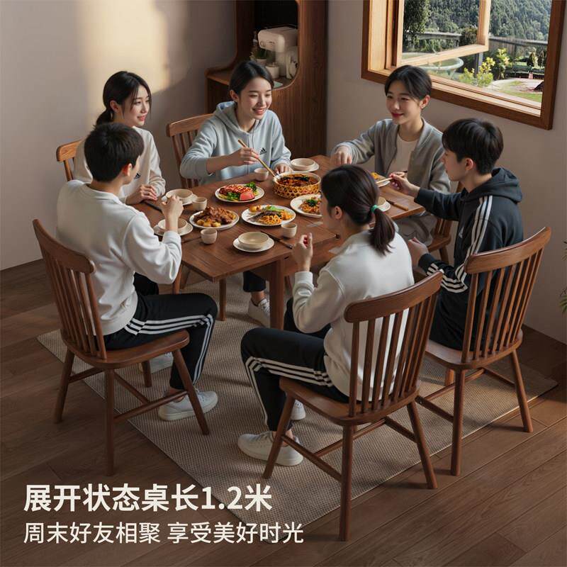 小户型折迷叠餐小桌家用餐桌你餐桌小茶桌新式中小方桌吃20253.13