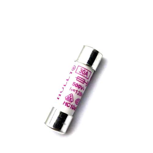 HOLLY好利来HC10aR 30A 500V 120KA快熔AR陶瓷保险丝管10.3*38mm
