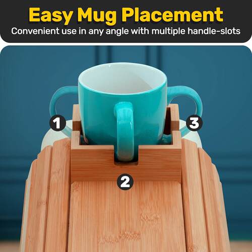 Bamboo Couch Cup Holder Couch Armrest Tray Arm Table Drink