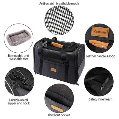 Cat Carrier Soft Dog Carrier Foldable Portable Dog Bag Pet
