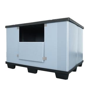 汽车围板箱厂家1470x1140塑料包装 承重强侧开门围板箱汽车围板箱