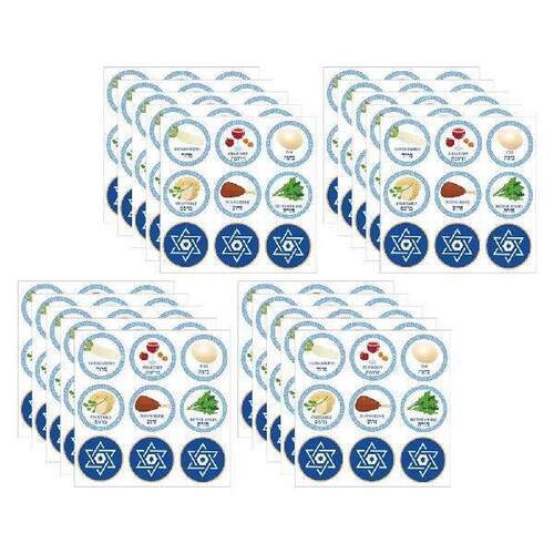 40 Sheets Happy Passover Stickers Jewish Candy Sticker