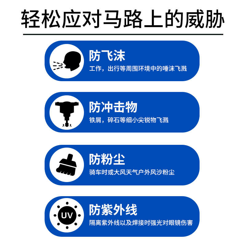 户外越野摩托车骑行防风眼镜防护墨镜护目镜防风防沙尘不起雾男女