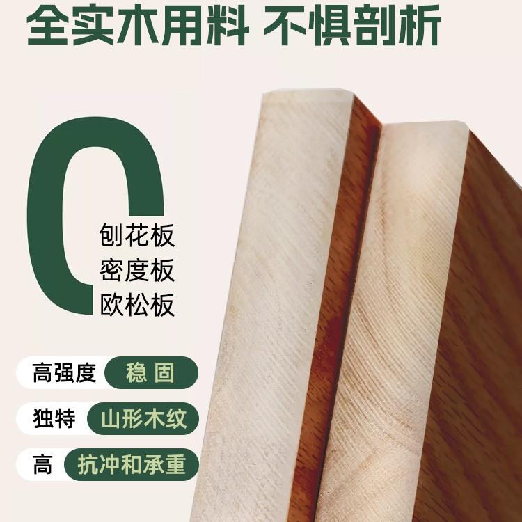 全实木床现代简约主卧双人床1.5米全实木床架出租房1.2米单人床架