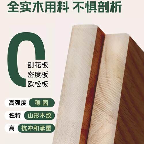 全实木床现代简约主卧双人床1.5米全实木床架出租房1.2米单人床架