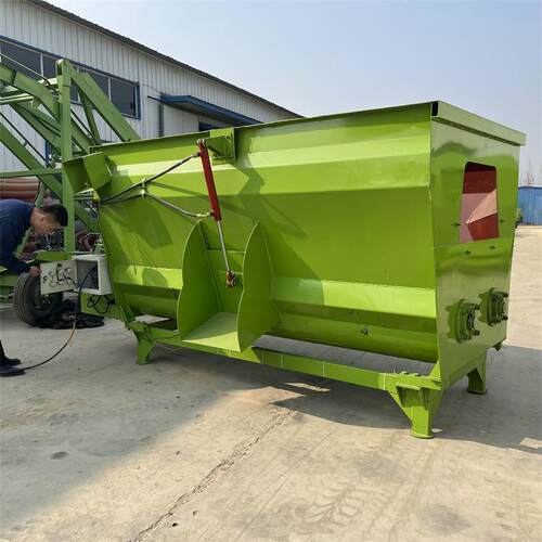 立式九方tmr拌草机大型牛羊养殖拌料机卧式全日粮称重粉草搅拌机