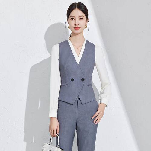 职业酒店套装女前台领班商务美容院养生馆美容师珠宝店马甲工作服