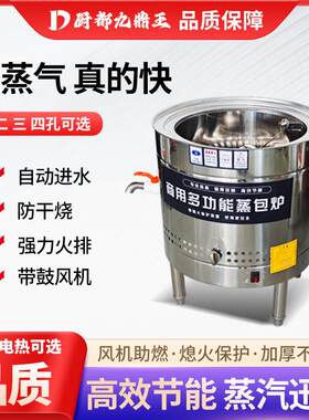 圆型商用蒸包炉全自动大功率燃气电热蒸包子肠粉早餐保温节能蒸炉
