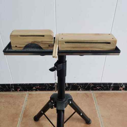 高档击专木鱼角鱼红木高业低音梆粗子梆鼓加架子打乐器大全敲打中