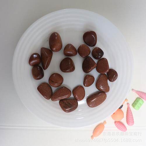 天然红金沙碎石 鱼缸花盆装饰用品 小石子水晶碎石