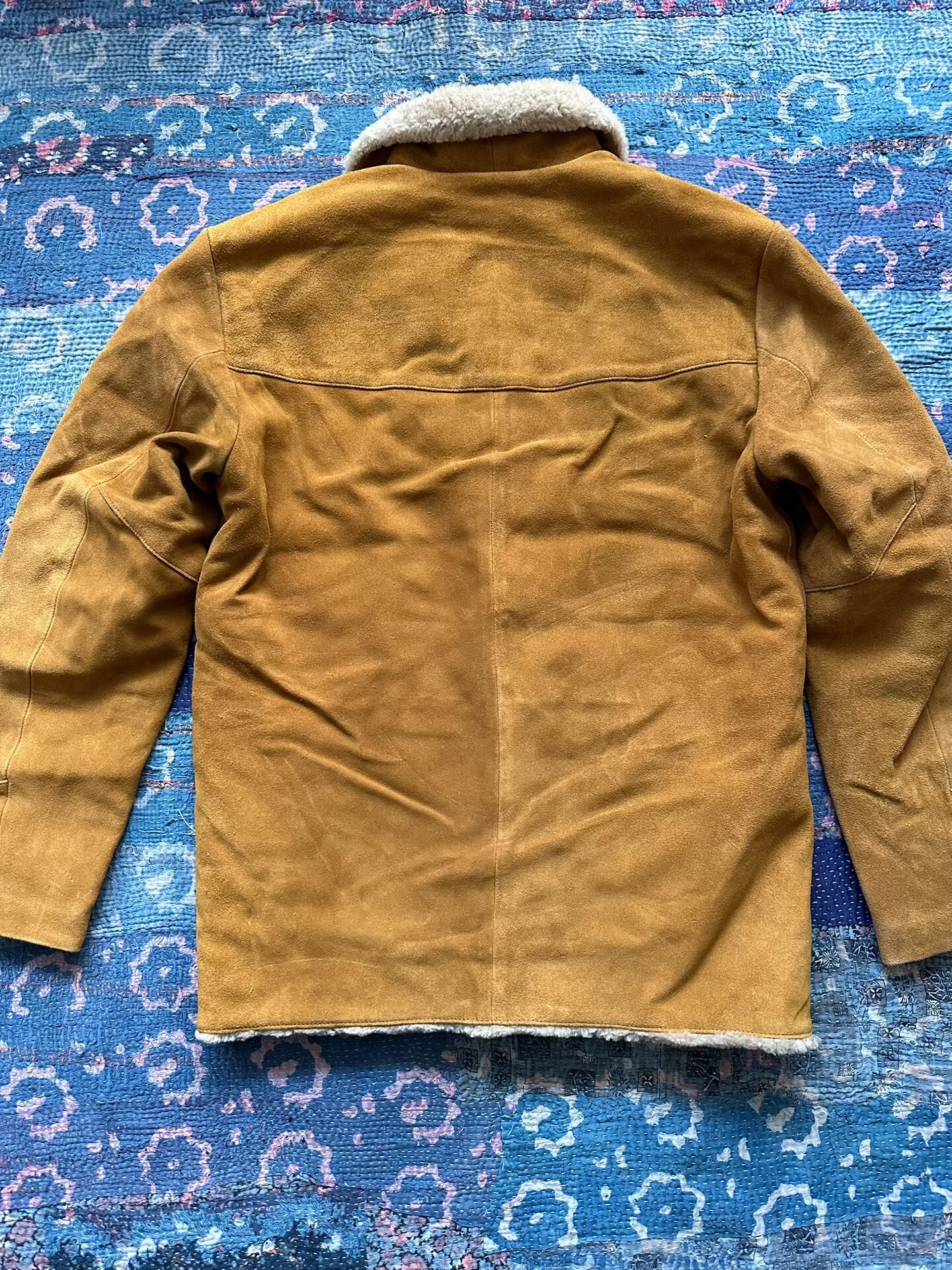 Levi's Brown Suede Shearling Collar Jacket — front