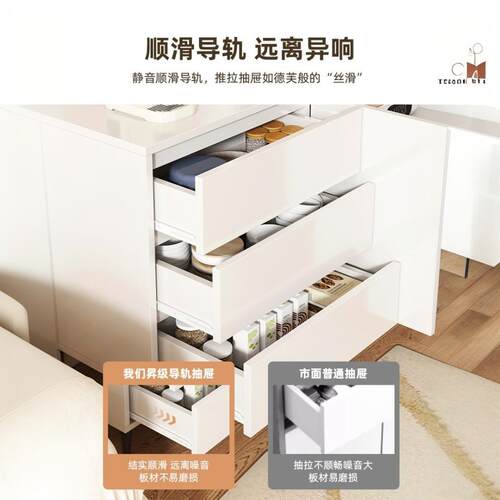 餐边柜储物柜置子物柜客卧厅靠色墙边柜现代简约室白斗CBG1022柜