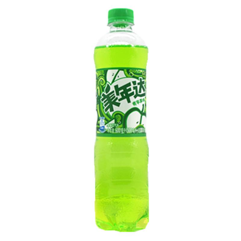 美年达汽水西瓜味葡萄味橙子味苹果味500ml*3瓶碳酸饮料多省包邮