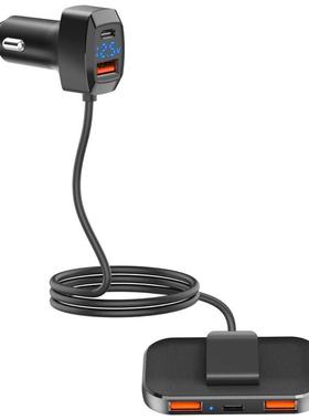 车载快充5口多功能延长线汽车手机充电器智能拓展车充SC02