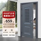 防盗门进户门家用入户门中门通风气窗钢质室内外大门子母门单开门
