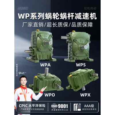 WPA WPS WPO WPX50 60 70 80 100 120铁壳蜗轮蜗杆减速机减速器箱