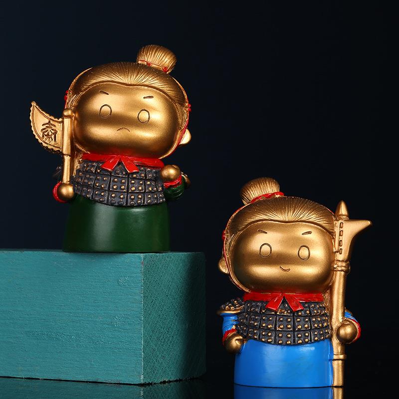 秦俑战创团系列玄桌面意家居关摆件店铺前台433摆饰教师节礼物书