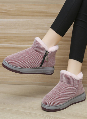 拉链棉拖鞋包跟室内家居鞋男女中老年外贸妈妈鞋老人棉鞋加厚冬季