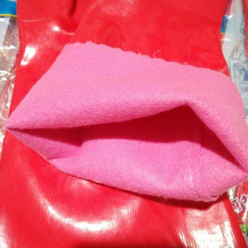 皮绒一体加绒加长洗碗洗衣服保暖手套加厚家务冬天耐用耐磨防水