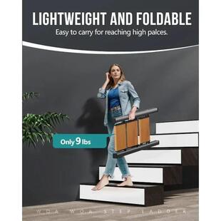 Widened with Pedals Folding Ant Step Stool Ladder