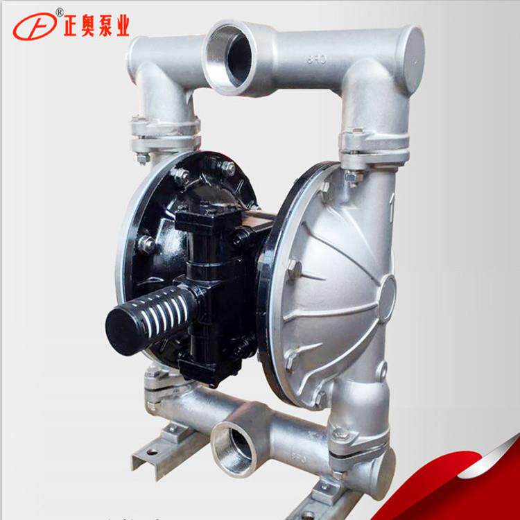 正奥泵业QBY5-50AZ型螺纹连接铸铁气动隔膜泵压滤机气动隔膜泵