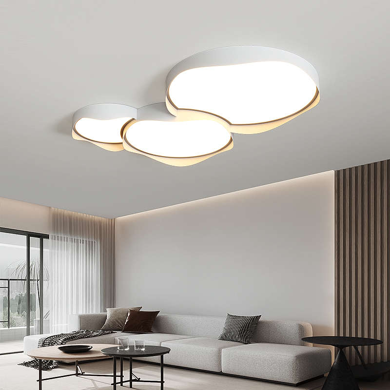 现代简约客厅灯卧室书房灯LED北欧创意个性圆形灯饰灯具