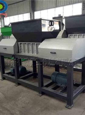 工旧业级废物料撕碎设备生活965垃圾液压粉桶机金属油双轴碎破碎
