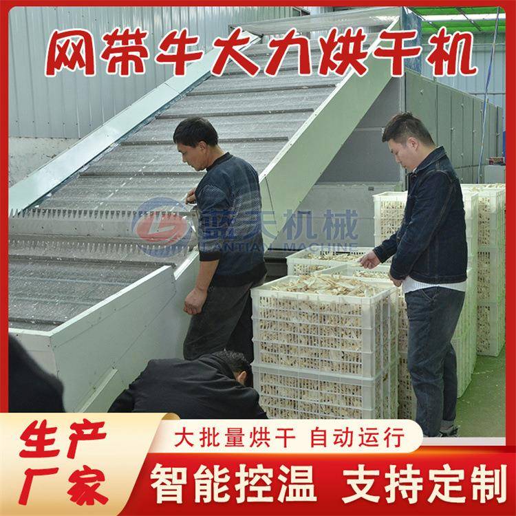 牛大力烘干机多层网带式牛大力切片烘干设备猪脚笠金钟根风干机