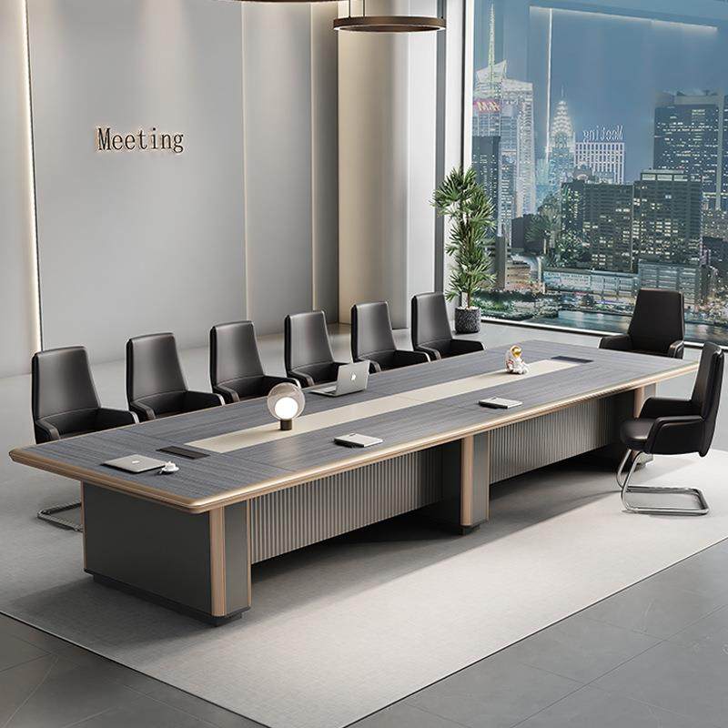 会YXH议椅桌简约现代议大型长条形桌子商用商务洽谈桌长方会桌组