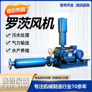 三叶罗茨鼓风机沼气增压水产增氧罗茨风机气力输送污水处理风机